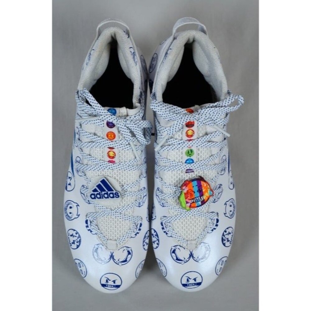 Adidas Freak 22 Big Mood Football Cleats White/Blue GZ6902 Size 13